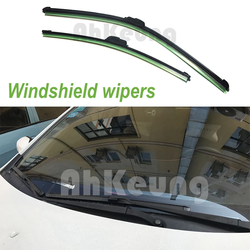 for Toyota Yaris 20072011 Car Windscreen Wiper Frameless U J Hook Soft
