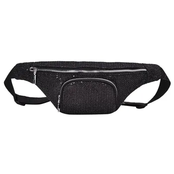 

Outdoor Sequin Sport Chest Fanny packs Fashion Unisex Sequin Solid Zipper Messenger Sport Chest Waist Bag deporte #580