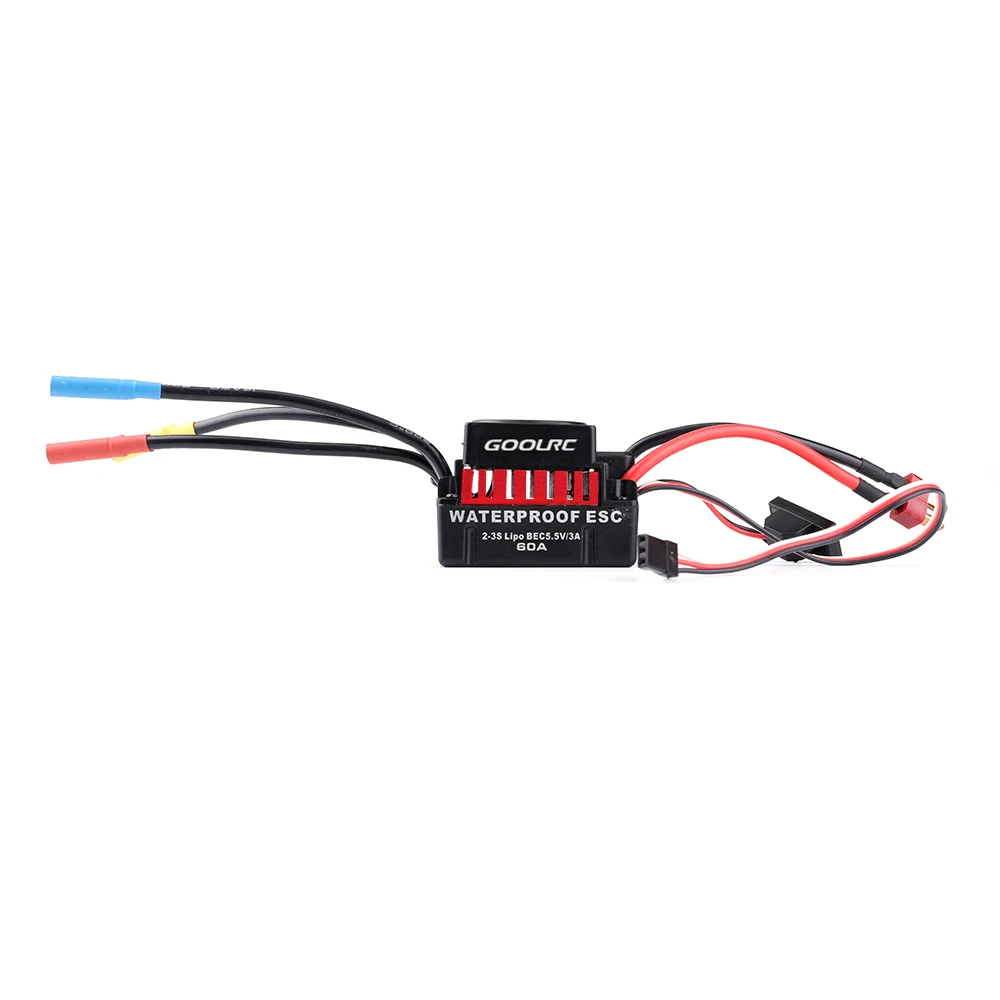 

Original S3650 4300KV Sensorless Brushless Motor 60A Brushless ESC and Program Card Combo Set for 1/10 RC Car Truck