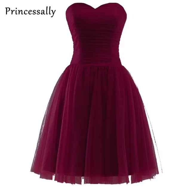 Burgundy Bridesmaid Dresses Short Off The Shoulder Sweetheart Burgundy Bridesmaid Dresses Short Off The Shoulder Sweetheart Marsala Cabernet Bridemaid Dress Maid Of Honor Wedding