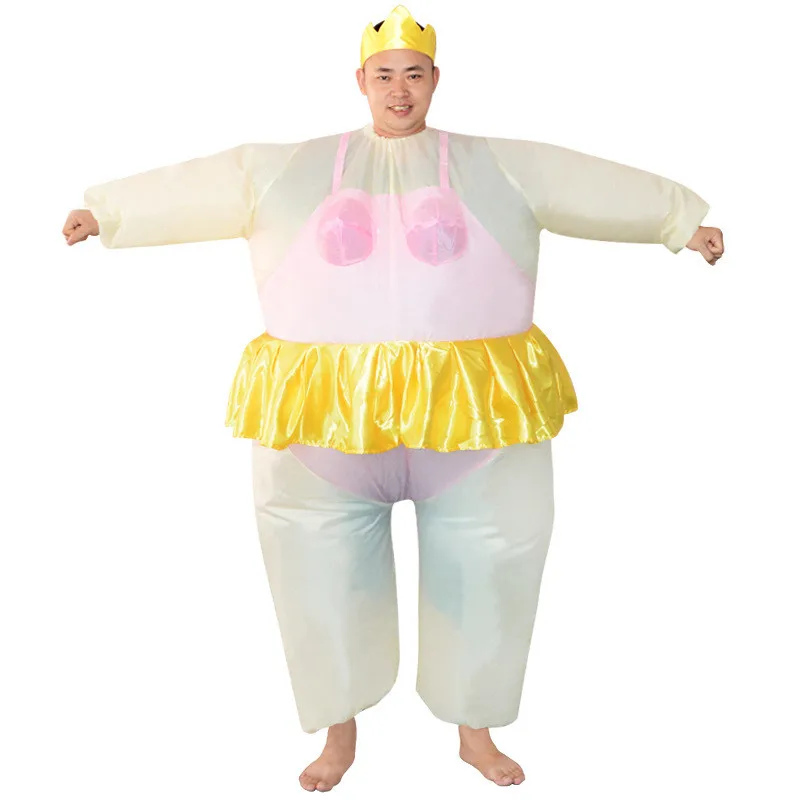 

Ainclu Unisex Inflatable Ballerina Dancer Costume Adult Purim Halloween Costumes Inflatable Costumes Fancy Dress Fat Funny Suits