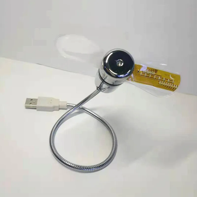 De Temperatura Pequena luz noturna Mini Ventilador