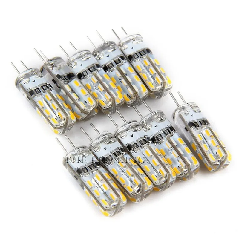 

10X G4 LED 24 32 48 64 104 152LED SMD 3014 2835 AC DC 12V 220V 3W 5W 9W 12W 15W 21W 360 Beam Angle Christmas LED Bulb lamp light
