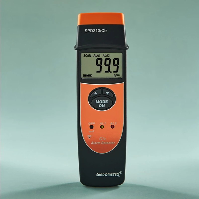 Профессиональный тестер хлора CL2 0 ~ 100ppm ЖК детектор 1 ppm точный звуковой