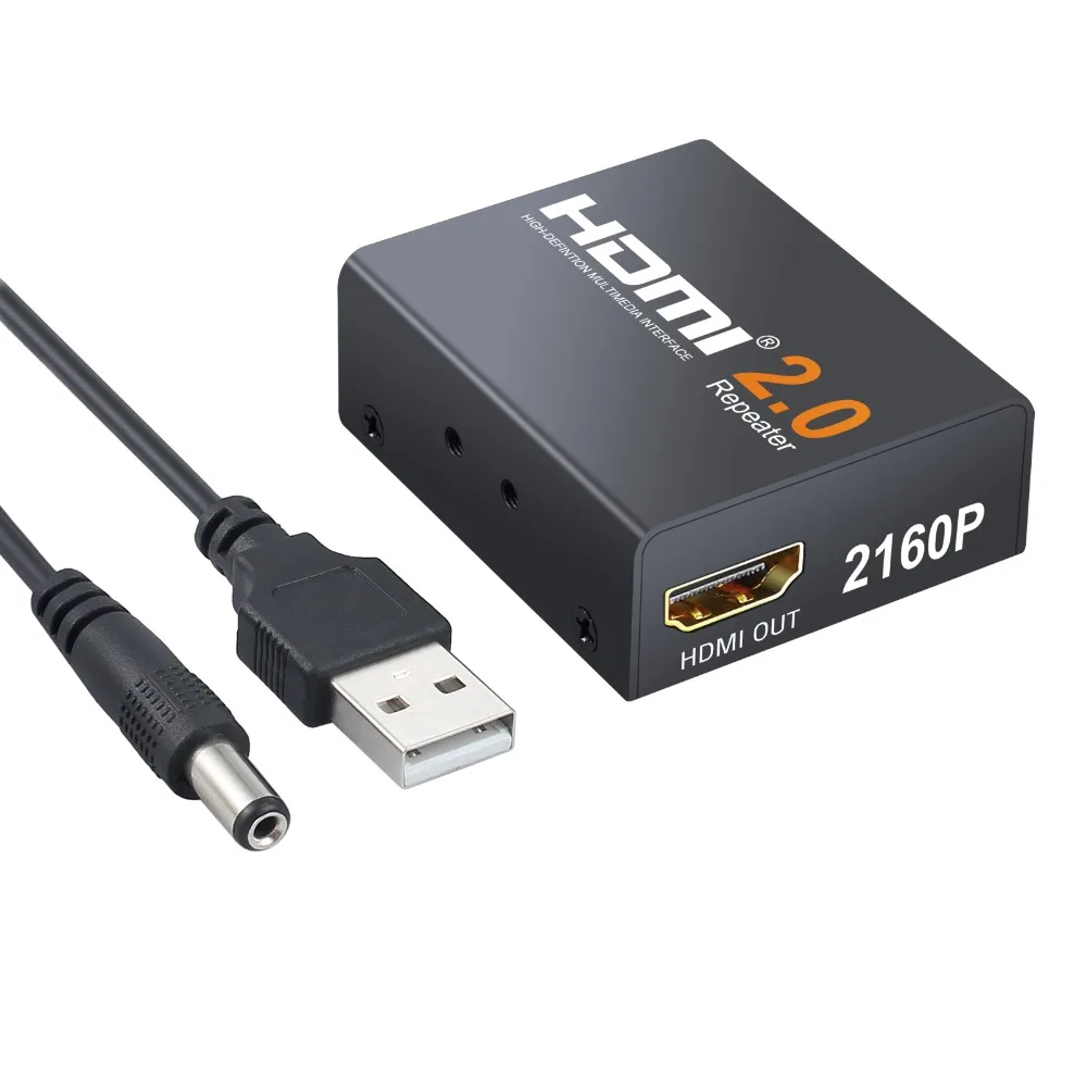 Najtaniej Proster 4K x 2K 2.0 HDMI Repeater HDMI Extender 1080P 3D kabel adapter HDMI wzmacniacz sygnału wzmacniacz nad sygnału HDTV do 60m