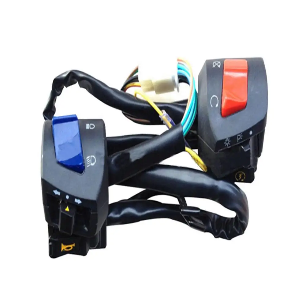 

2pcs 22mm 7/8 Motorcycle Switches Motorbike Horn Button Turn Signal Light Start Switch Handlebar Electric Controller For Honda