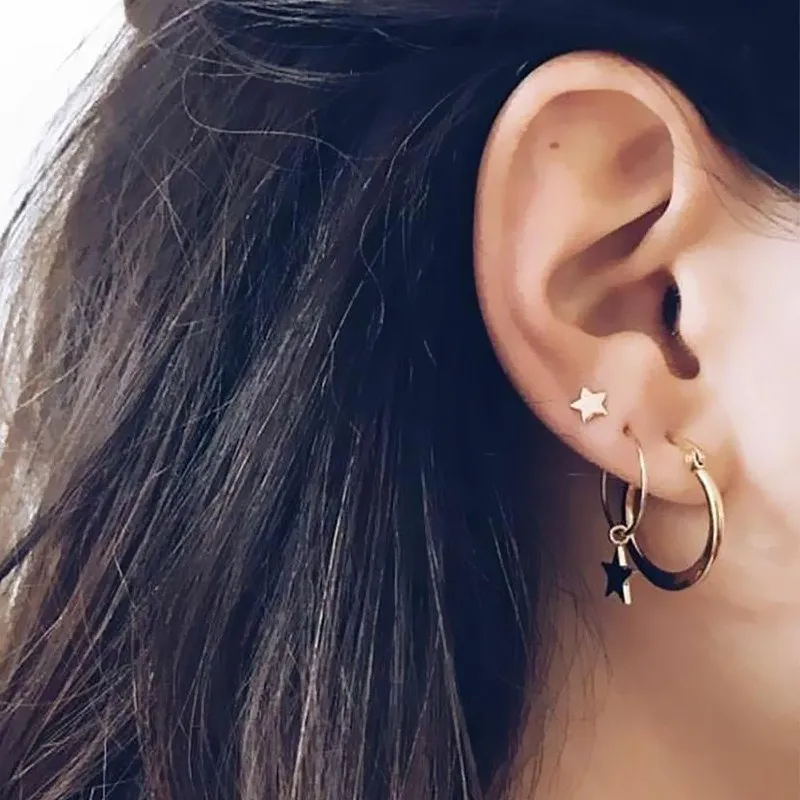 2018-Simple-Gold-Star-Stud-Earrings-for-Women-Earrings-brincos-Oorbellen-boucle-d-oreille-pendientes-bijoux
