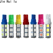 T10 13 SMD 5050 белый авто светодиодный Поворотники боковые светильник AC/DC 12V 13led 194 168 W5W Клин 13SMD лампы интерьерные светильники