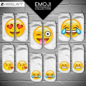 

ZHBSLWT Time-limited Rushed Polyester Contrast Color Meias Women Socks 3d Casual Cute Charactor Unisex