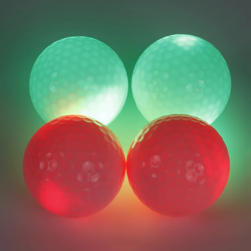 Прочный снаряжение для игры в гольф, 4 шт в упаковке Высокое качество светодиодный ультра яркие мячики для ночь обучение класса люкс мячи