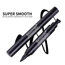 Ibcccndc двойная головка Черная Подводка для глаз водонепроницаемый макияж Гладкий Карандаш для глаз штампы ручка косметический пигмент TSLM1
