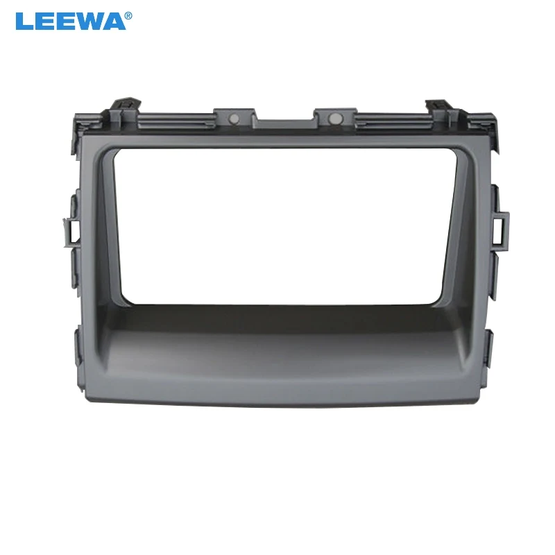 

LEEWA Car Refitting 2Din CD/DVD Panel Fascia Frame For Toyota Tundra 2014+ Audio Dash Facia Trim Installation Kit #CA4884