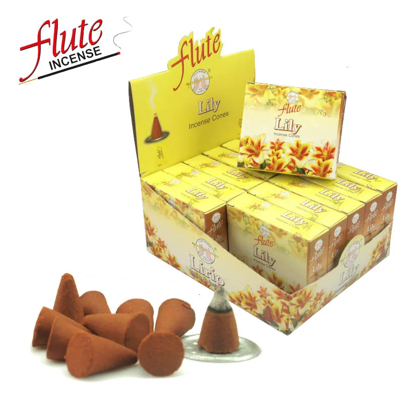 Buy FLUTE 120 Cones/Pack Lily Aroma Spice Incense