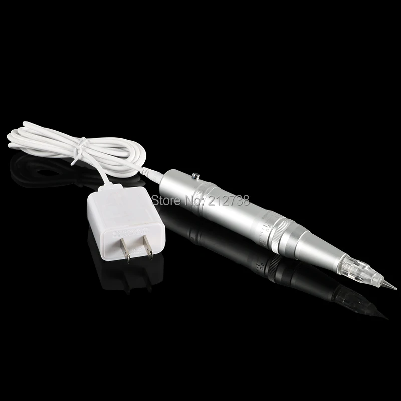 

Hot Sell Professional Eyebrow Pen Permanent Makeup Machine Kits Tattoo Eyebrow Lip Pen Gun + 10Pcs Cartridge Needles