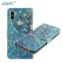 WeeYRN PU Leather Flip Case Xiaomi mi Mix 2s mix2s Funda Luxury Cute Cartoon Case Full Protection Wallet Cover Xiaomi mi MIX 2S(China)