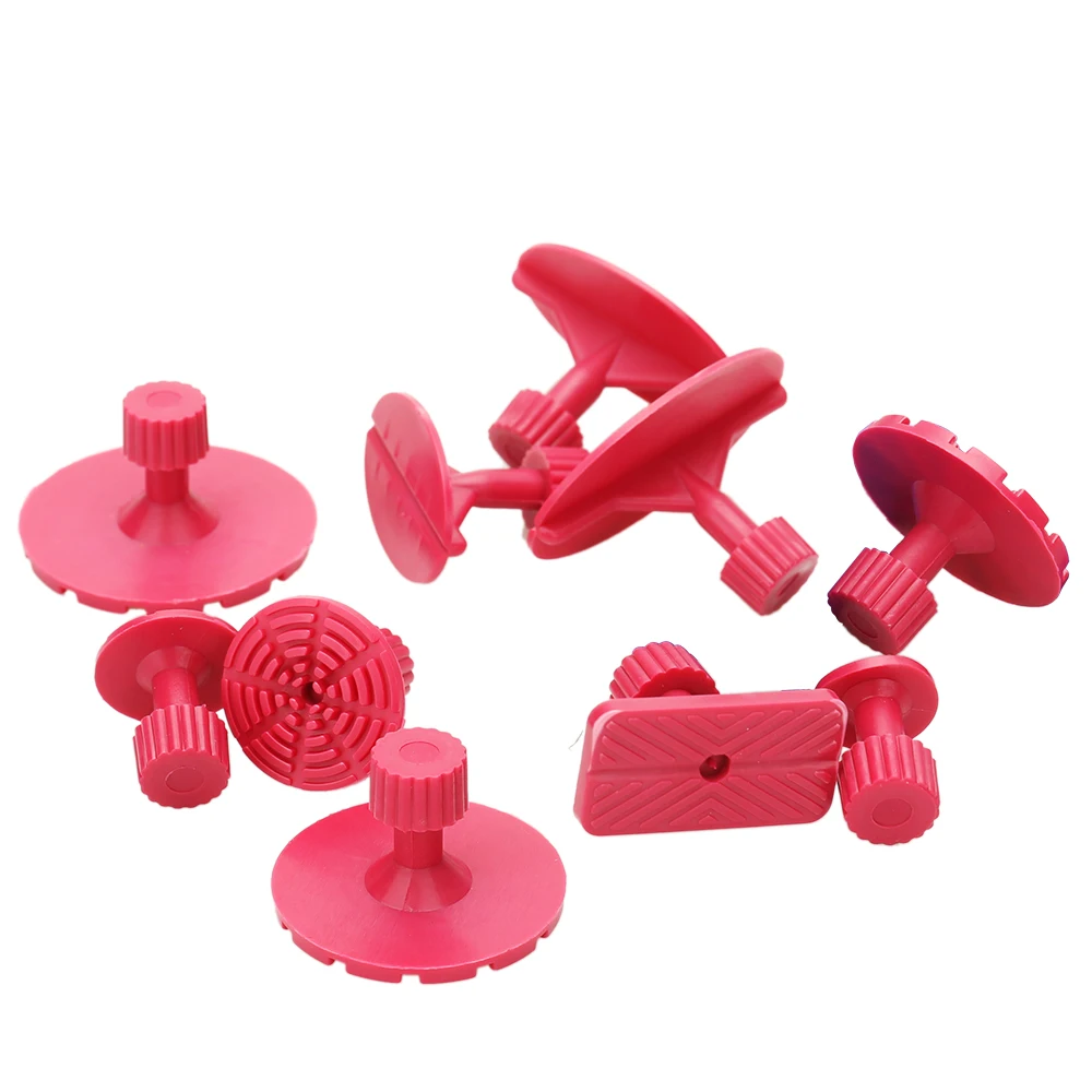 

10pcs Rose Red Mixed Pulling Drawing Gasket Tool of Cars Paintless Dent Repair Tools of Auto