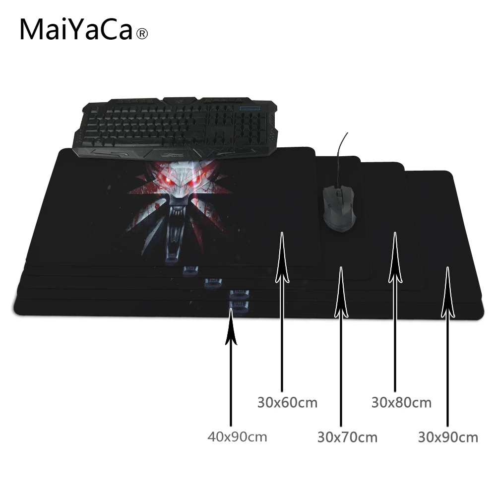 MaiYaCa The Witcher 3 Mouse Pad Ultimate Gaming Mousepad Natural Rubber Gamer Mouse font b Mat