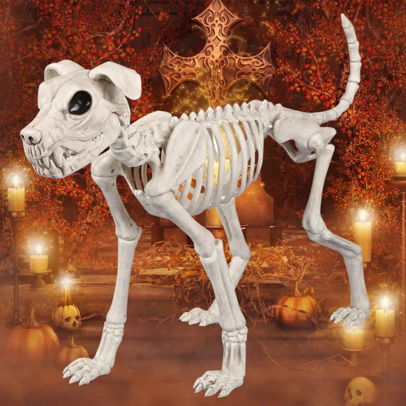 Squelette de Chien en Plastique 22 x 42 cm