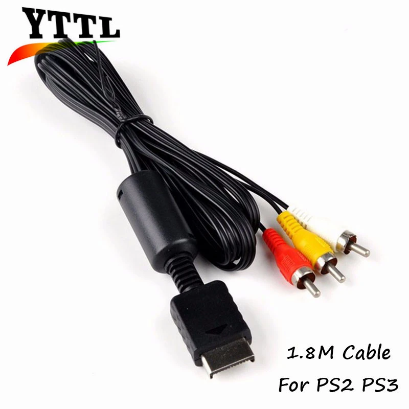 Cable AV de 1,8 M para PS2 y PS3, Cable RCA para TV, Cable AV, sonido y  vídeo para Playstation 2 y 3|video cable rca|video rcavideo av cable -  AliExpress