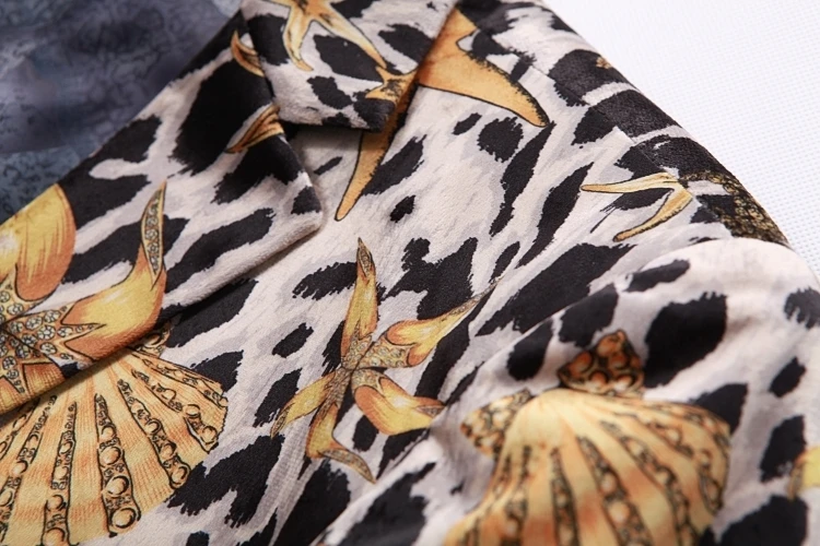 Новая мода морской житель леопардовым принтом Блейзер Masculino Повседневное платье костюм пальто плюс размеры Slim Fit мужской пиджак, жакет