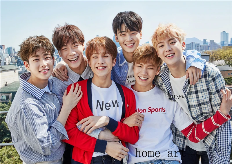 Astro kpop плакат стены наклейки украшения дома высококачественный рисунок белая мелованная бумага Home art бренд - Цвет: Белый