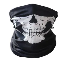 Маска для велоспорта, Спортивная, велосипедная, лыжная, с черепом, полумаска для лица, шарф-призрак, велосипедные маски для шеи, теплые, для велоспорта, для улицы, аксессуары для косплея