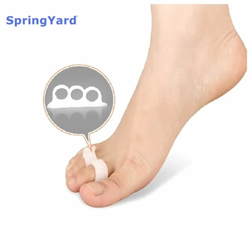 SpringYard (2 pairs/lot) Gel Hammer Toe Overlapping Toes Orthopedic Toe Straightener Toe Separator Soft Foot Care Pakistan