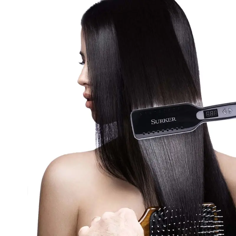 

Hair Straightener Flat Iron LED Adjustable Ceramic Tourmaline Plate Styling Tool