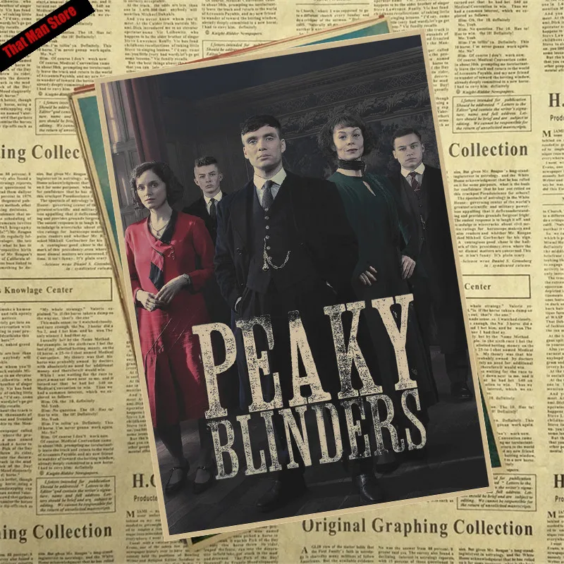 That man Store Peaky blinder фильм крафт-бумага Плакат Бар Кафе Винтаж Высокое качество печать рисунок ядро декоративная живопись