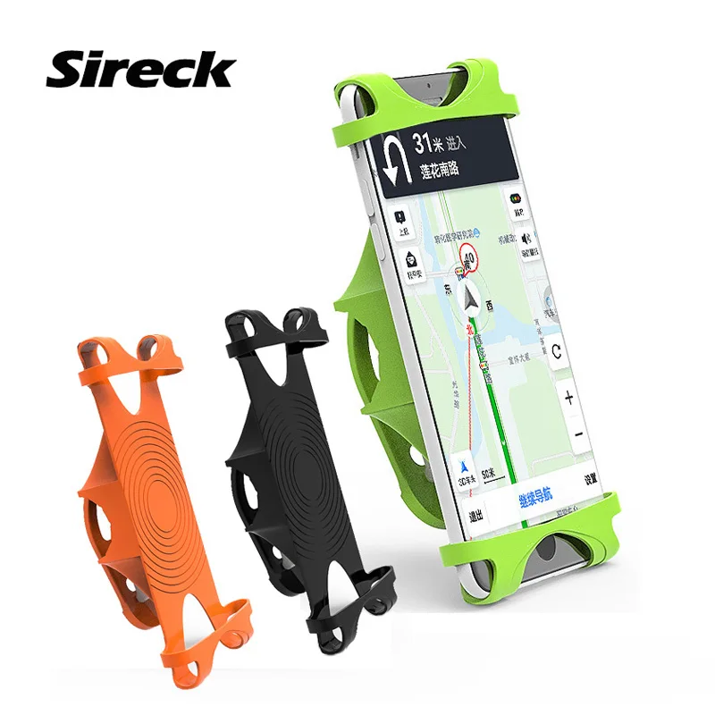 Sireck Universal Bicycle Phone Holder Silicone 4-6.0 Inch Motorcycle Bike Smart Phone GPS Handlebar Holder Mount Support Stand Sireck Universal Bicycle Phone Holder Silicone 4-6.0 Inch Motorcycle Bike Smart Phone GPS Handlebar Holder Mount Support Stand