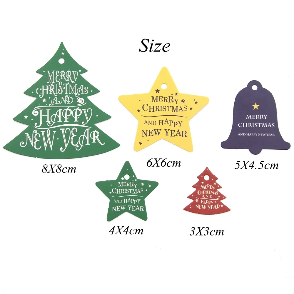 28PCS-Paper-Tags-Kraft-Paper-Card-Tags-Labels-Christmas-Cards-DIY-Scrapbooking-Crafts-Hang-Tags-Christmas