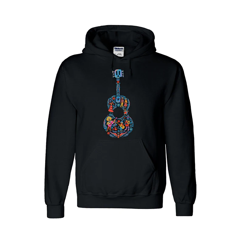 

2017 Movie Coco Logo Hoodies guitar skull Hoodie Coat or T-shirt Tracksuits Hooded Warm Winner Sweatshirt Or T shirt Cosplay