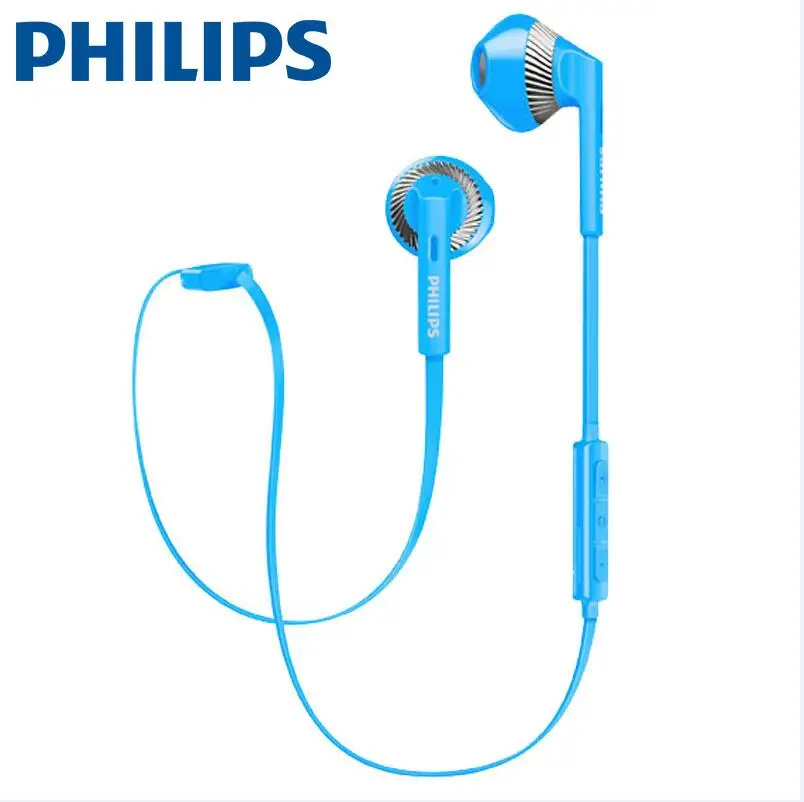 Оригинальные Беспроводные спортивные наушники Philips SHB5250 с Bluetooth 4 1 вкладыши