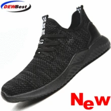 DEWBEST рабочие, анти-клещи, ударопрочные, дышащие, стильные защитные спортивные ботинки, защитные ботинки обувь для мужчин