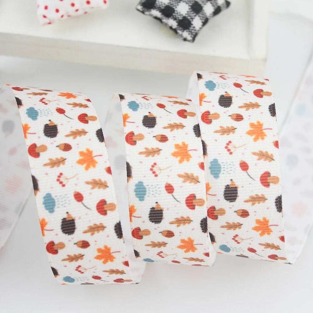 forest animal printed grosgrain ribbon (4)