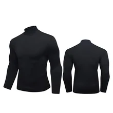 Lovmove новые мужские майки для спортзала, рубашки с длинным рукавом и круглым вырезом, спортивные облегающие рубашки для фитнеса, быстросохнущие компрессионные рубашки для бега