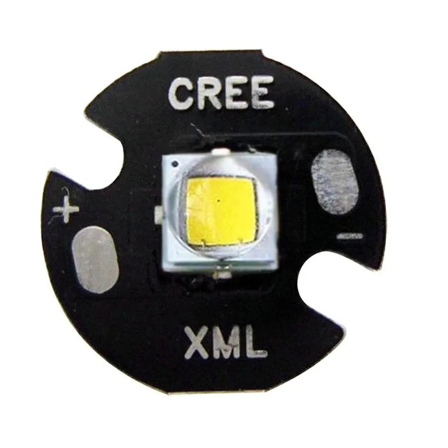 20 шт./лот 10 Вт CREE XML L2(нового поколения из T6) Белый 6500 K светодиодный фонарик с 16 мм база