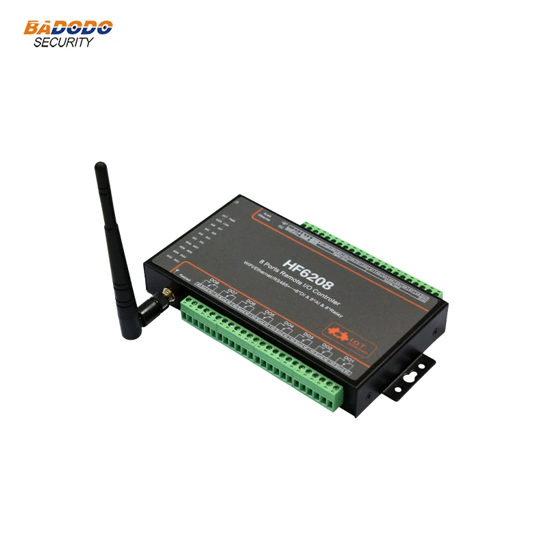 HF6208 8CH пульт дистанционного ввода/вывода RS485 Ethernet WiFi до 8 цифровой вход выход аналоговый вход поддержка TCP/IP/Telnet/Modbus TCP