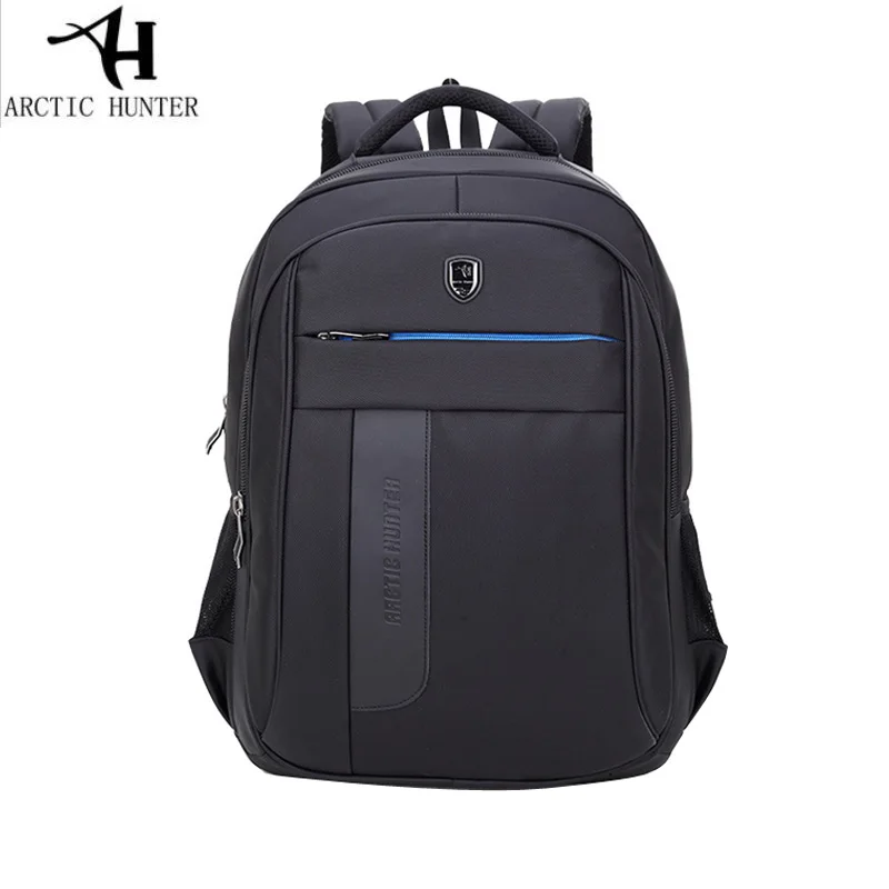 

ARCTIC HUNTER Black Laptop Computer Backpack Waterproof Man Daily Rucksack Travel Bag School Bags 15.6 inch Women Bagpack