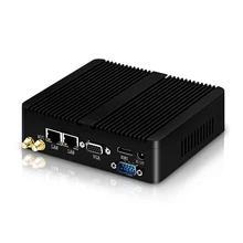 Mini PC Fanless Intel Celeron J1900 N2810 Dual LAN Windows 10 Mini Computer Desktop 2*COM WiFi HDMI VGA TV BOX HTPC minipc