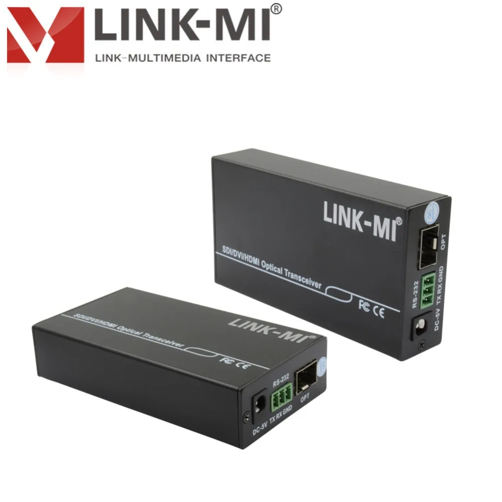 LINK-MI 10KM DVI 익스텐더 섬유 지원 1080P LC, 오디오 RS232 풀 HD DVI 광 송신기 수신기 DVI 신호