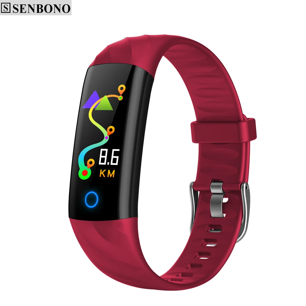 SENBONO S5 Smart Band Sport watch IP68 Waterproof Heart Rate Fitness Bracelet Blood Pressure Monitor Activity Tracker for IOS