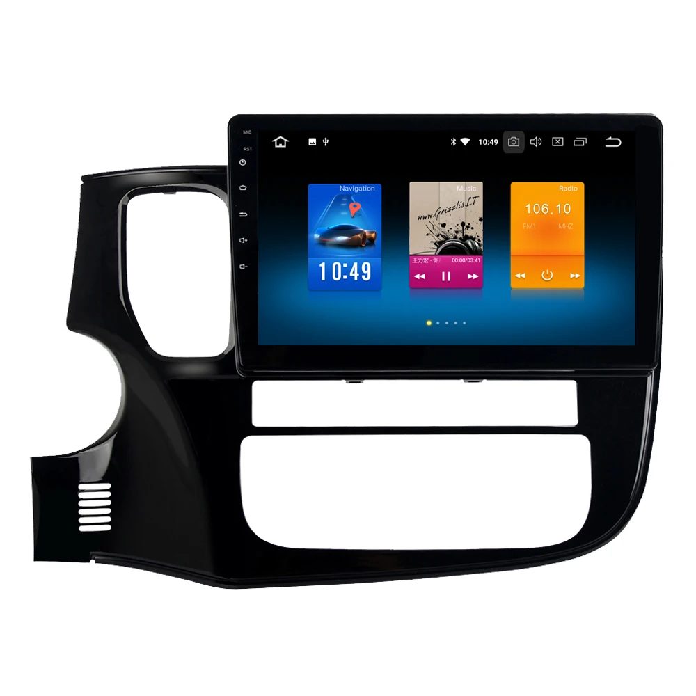 Discount Android 9.0 Car Multimedia Player For Mitsubishi Outlander 2014 - 2017 Octa Core Autoradio Bluetooth Automotivo Media Radio GPS 1