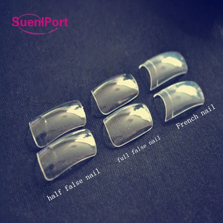 Искусственные ногти без следов Sune l Port 500 шт./компл. прозрачные зеркальные для