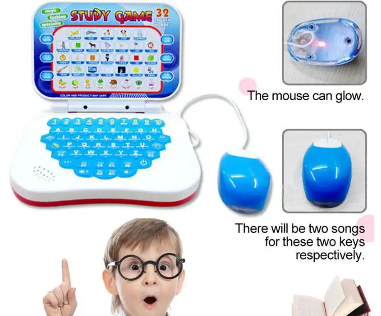 Years Old Details about   Child Computer Learning Machine Educational Kid Toy Laptop Tablet 2 