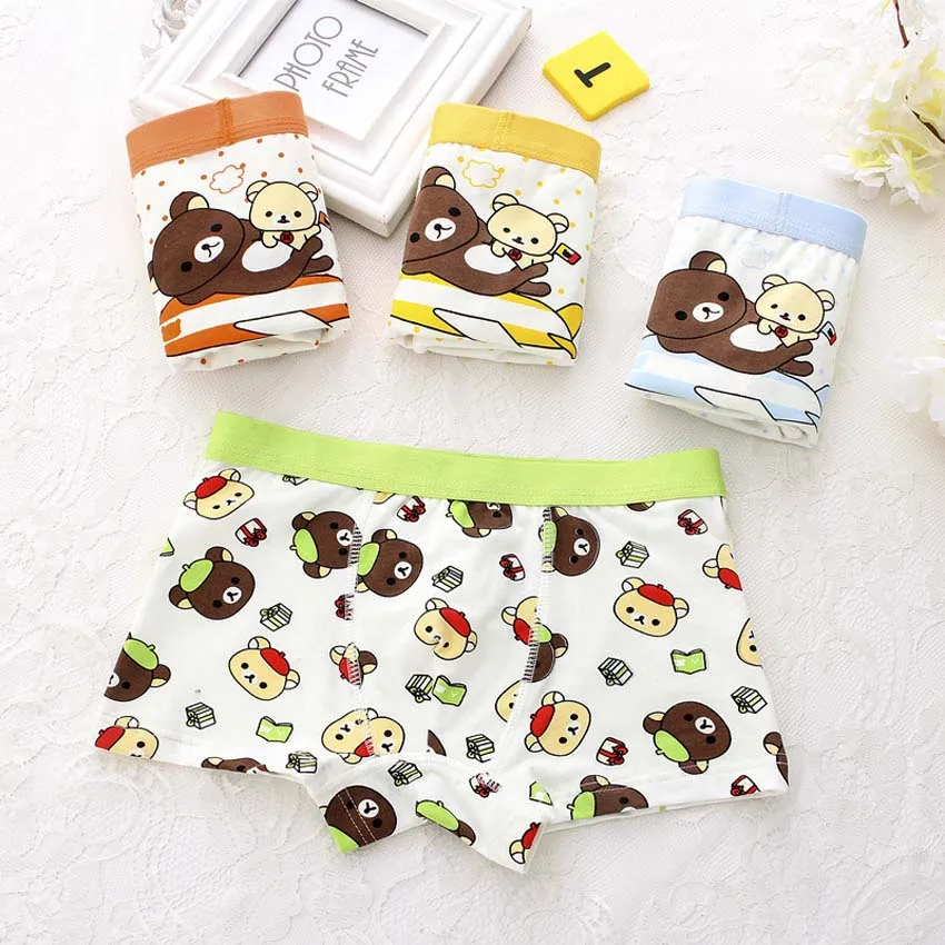 Трусы боксеры для мальчиков х/б 3 шт./лот|boys underwear|boys boxersboys boxer shorts |