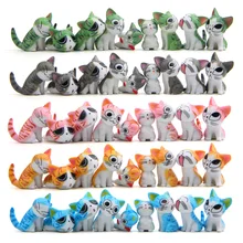 2017 9pcs mini Chi’s Cute Cat Movie Anime Action Figure Plastic PVC Model Home Car Decoration Doll Christmas Gift Kids Toy Set