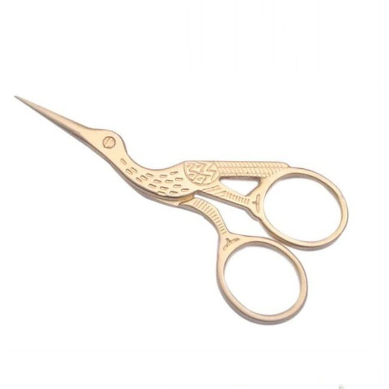 

Professional Retro Vintage 4.5 Inch Make-up Eyebrow Scissors Stainless Steel Cosmetic Beauty Tool Scissor with Retail Package
