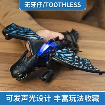 

Action Toothless Dragons Stormfly Hookfang Dragon Pets with Sound and Light from How to Train Your Dragon 3 Light Fury Toothless