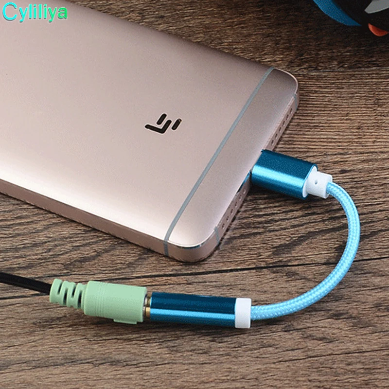 Адаптер для наушников типа C на 3 5 USB 1 type мужской мм AUX аудиоразъем кабель